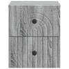 Wall Mounted Nightstand Grey Sonoma 33 x 34.5 x 40 cm