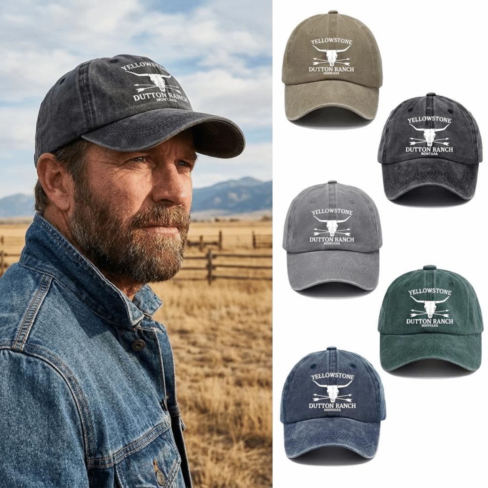 Adjustable Western Cowboy Baseball Hats Washed Cotton Sun Hat Fashion Dad Hat for Men Women