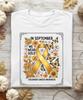 Childhood Cancer Awareness T-Shirt, Gold Ribbon September Shirt, In September We Wear Gold Tee, T-Shirt Cancer Warrior Family Matching Gift