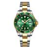 Мужские зеленые часы Submariner Date из нержавеющей стали – Высококлассный минимализм, Водонепроницаемые, Вращающийся безель, Спортивный дизайн для студентов