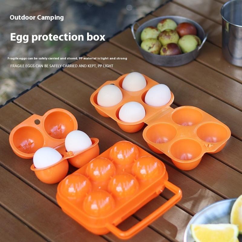 Outdoor Shockproof Egg Box Storage Box, Portable Camping Shatterproof Egg Tray, Home Plastic Protection Box, Travel Shatterproof