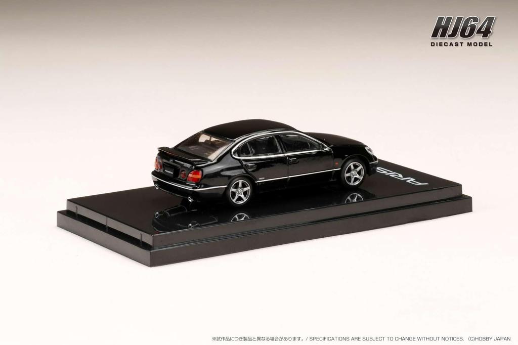 HJ64 1/64 Scale Toyota Aristo V300 VERTEX EDITION Early Model Black Finished Product