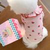 Одежда для маленьких собак Летняя дышащая одежда для кошки Милая одежда для собак для маленькой собаки Жилет с оборками Одежда для питомцев GBX01