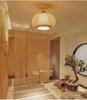 Bamboo Weave Ceiling Lamp: Chandelier for Homes, Tea Shops, or Private Rooms; Japanese Tatami Style.