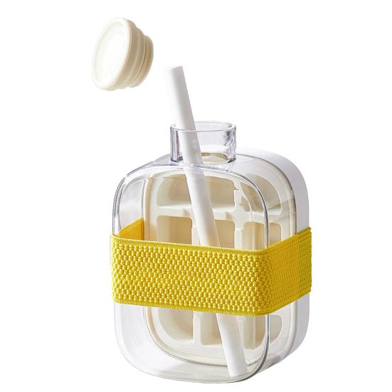 Лоток для льда с крышкой для морозильника, многоразовый вертикальный льдогенератор для быстрого приготовления льда, бесконтактное открывание, простая пресс-форма для льда для коктейлей из виски