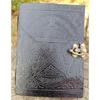 Indian Handmade Pentagram Leather Journal | Grimoire 200 White Pages