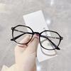 Transparent PC Spectacles Frames Female And Male Anti- Blue-Ray Round Shape Spectacles Blackout Spectacles Optical Grade Spectacles Lenses