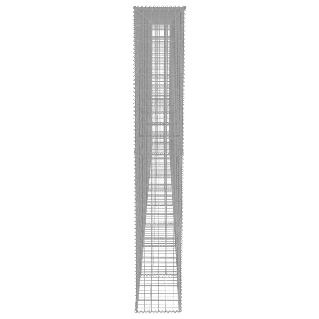 Gabion Wall with Cover Galvanized Steel 600 * 30 * 200 cm