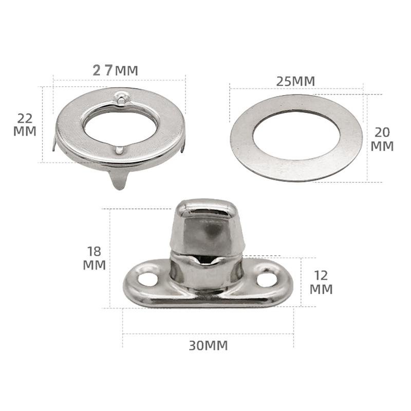 10/20 комплектов застежек-заклепок морского класса с поворотной кнопкой, ушком и гвоздиком для застежки из брезента, поворотные кнопки, простая установка