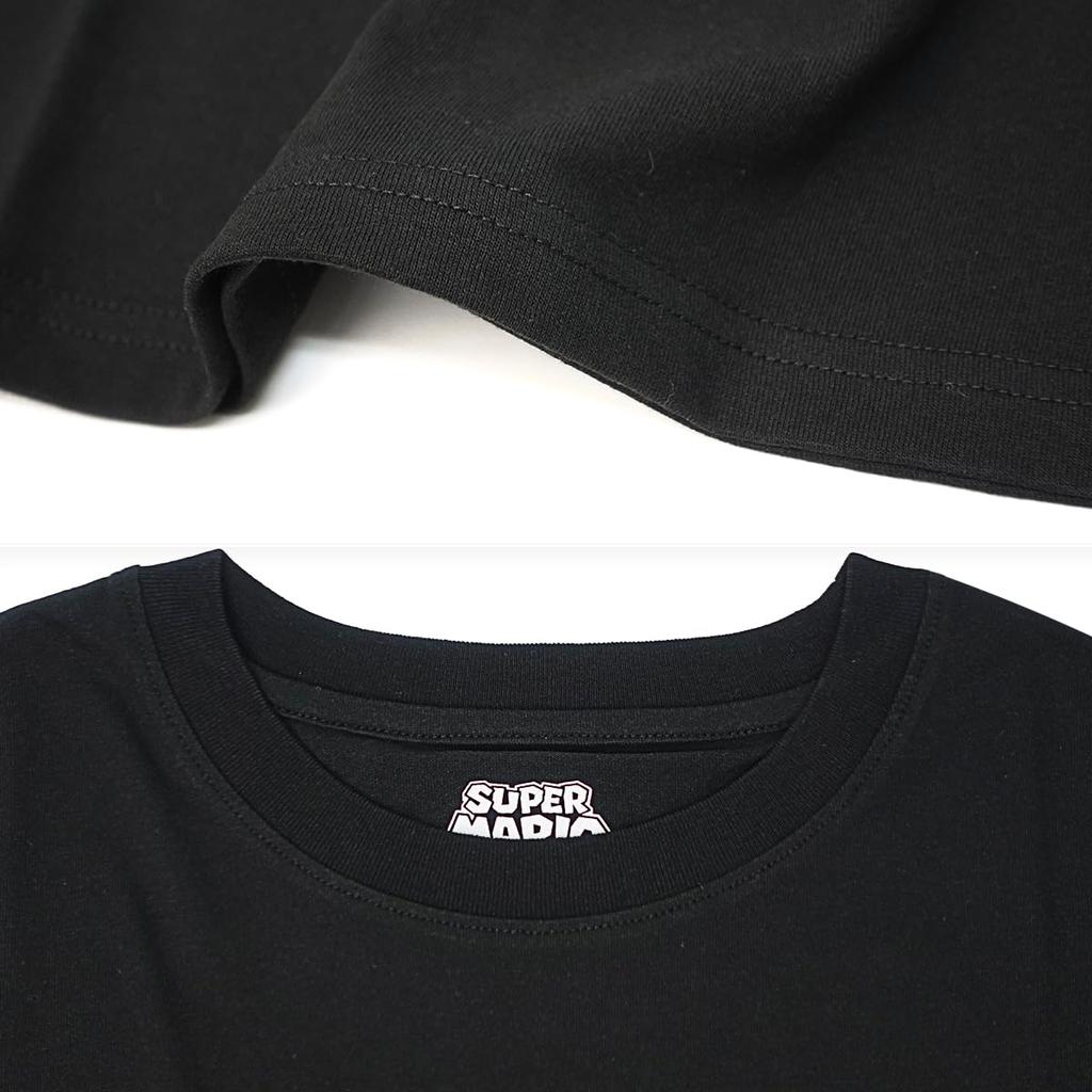 Super Mario All Stars Short Sleeve Goods Mario Luigi Yoshi Black [Fine Plus] T-shirt Men's
