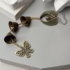 Butterfly Vintage Alloy Wind Chime Hanging Decor Home Wall Door Decoration Metal Bell Pendant Outdoor Garden Door Knob Charm