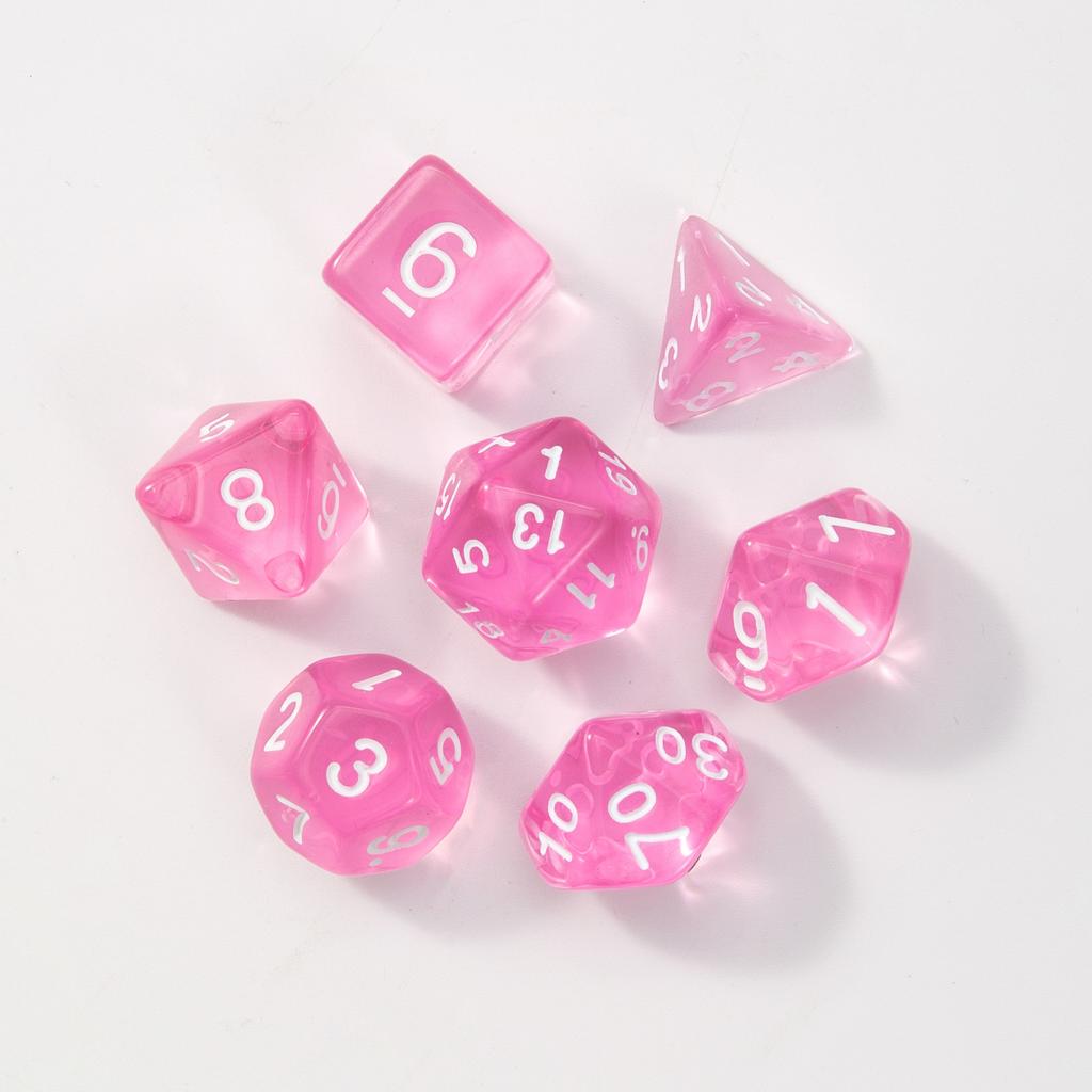 7 шт./лот, многогранные игральные кости из смолы D&D D4 D6 D8 D10 D% D12 D20, многогранные игральные кости TRPG, настольные игры