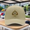 Black  Golden Spade Baseball Cap Adjustable Duckbill Hat Unisex Lightweight for Outdoor Sports Cycling Festivals