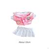 15 Cm Plush Doll Wardrobe with Skirt And Accessories