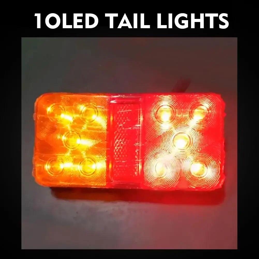 12V 24V 1/2PCS LED Tail Light Taillight Turn Signal Indicator Stop Lamp Rear Brake Light for Car Truck Trailer Caravan
