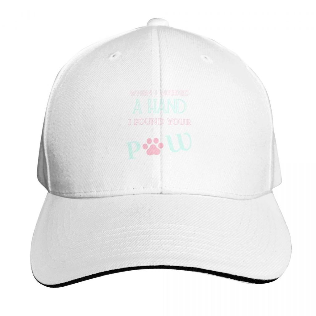 When I needed a hand I found your paw Baseball Cap Luxury Cap Hood hiking hat hats on offer Unisexs Hats Womens