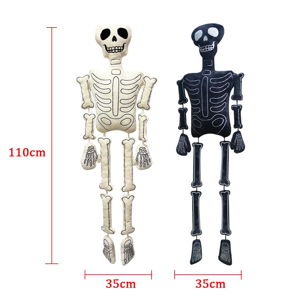 Funny Halloween Plush Toys Cute Skeleton Monster Ghost Skull Cartoon Horror Skull Fluffy Dolls Home Decoration Gifts