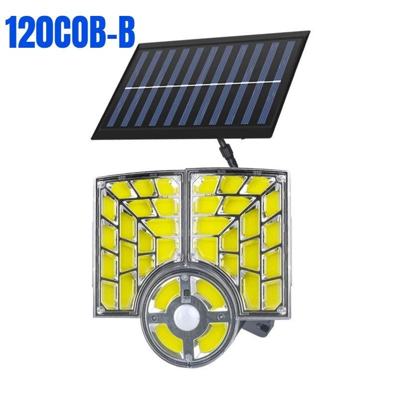 Fan Shaped 150° Rotating Split Solar Wall Light Motion Sensor Outdoor Waterproof Street Light Solar Courtyard Light Street Lamp