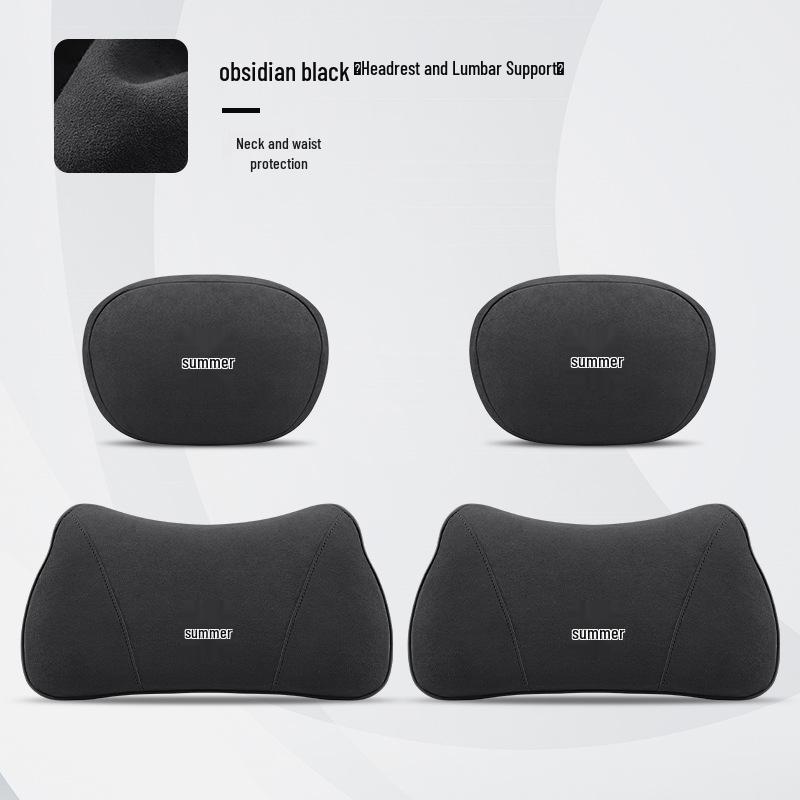 BYD Xia Car Headrest & Lumbar Support Neck Pillow Set - Interior Cushion Accessories
