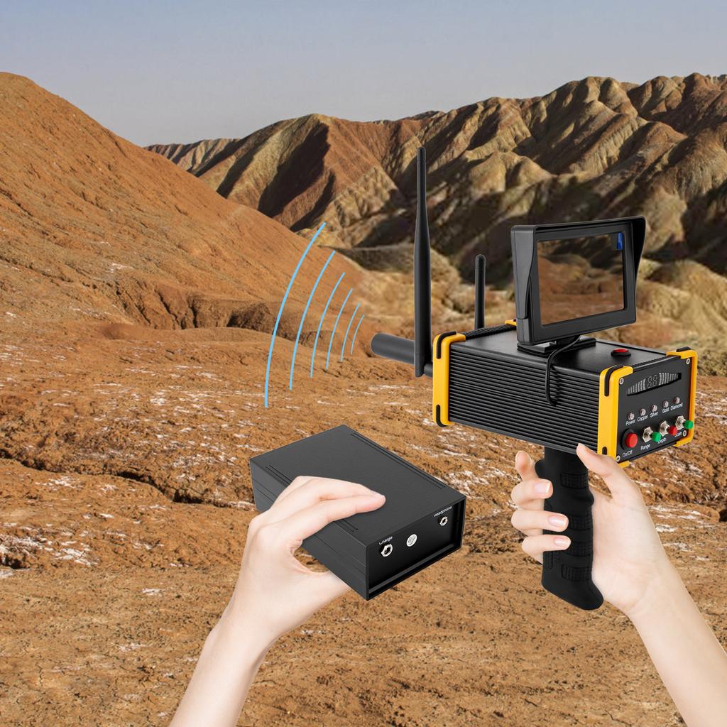 Профессиональный металлоискатель для золота и серебра, дальность 3248 футов, глубина 52,5 фута с ЖК-дисплеем, автоматический поиск 360° для поиска сокровищ