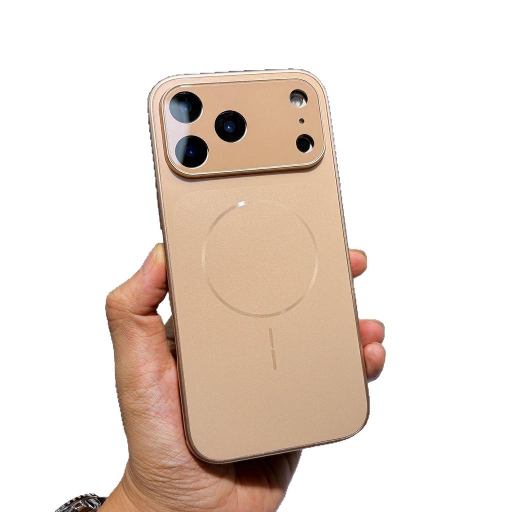 Мгновенный 17 Звезд Вселенная Оранжевый Чехол для iPhone 16 Pro Max с Полным Покрытием Объектива, Большим Окном, Магнитным Дизайном и Защитой от Падений