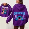 Stitch Women's Hoodie Sweatshirt Autumn Winter Warm Pullover Cute Cartoon Print Fashion Streetwear Outdoor Activities