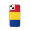 Coque Pour iPhone - PIXELFORMA - iPhone 13 - Drapeau De La Roumanie - Silicone Souple - Design Léger