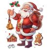 Рождественский мультфильм Санта-Клаус Пряничный человечек Стеклянная наклейка на окно Рождественский декор Наклейки на стену Счастливого Рождества С Новым годом 2025