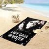 LADY GAGA Print Beach Towel, Large Soft Quick Dry Towel for Beach Camping Swimming