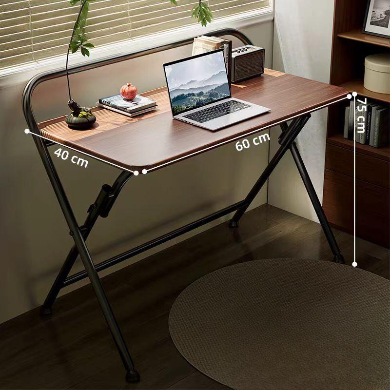 Desk 24 Inches Foldable Computer Desk Study Desk School Dormitory Desk Portable Office Desk - Black