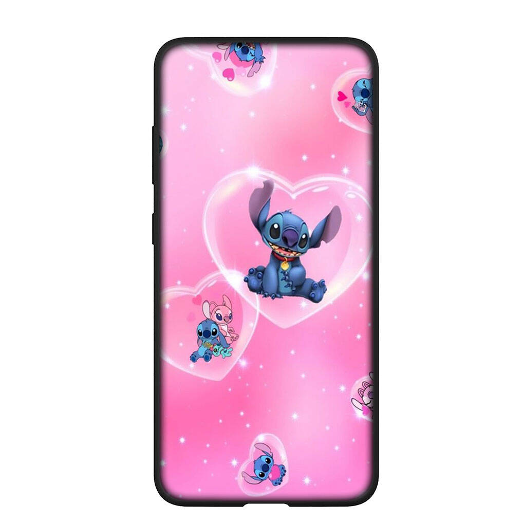 Чехол для телефона Samsung Galaxy S25 S23 S22 S21 S24 Ultra FE A05 A06 A15 A16 A36 A37 A35 A54 A55 A56 A57 A25 A26 A53 A17 Синий Мультяшный Стич из Лило и Стич Чехол