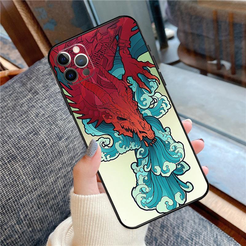Dragon Cool Art Phone Case For iPhone 16 15 14 13 12 11 Pro Max 12 13 mini XR 15 16 Plus 16e Cover Shell