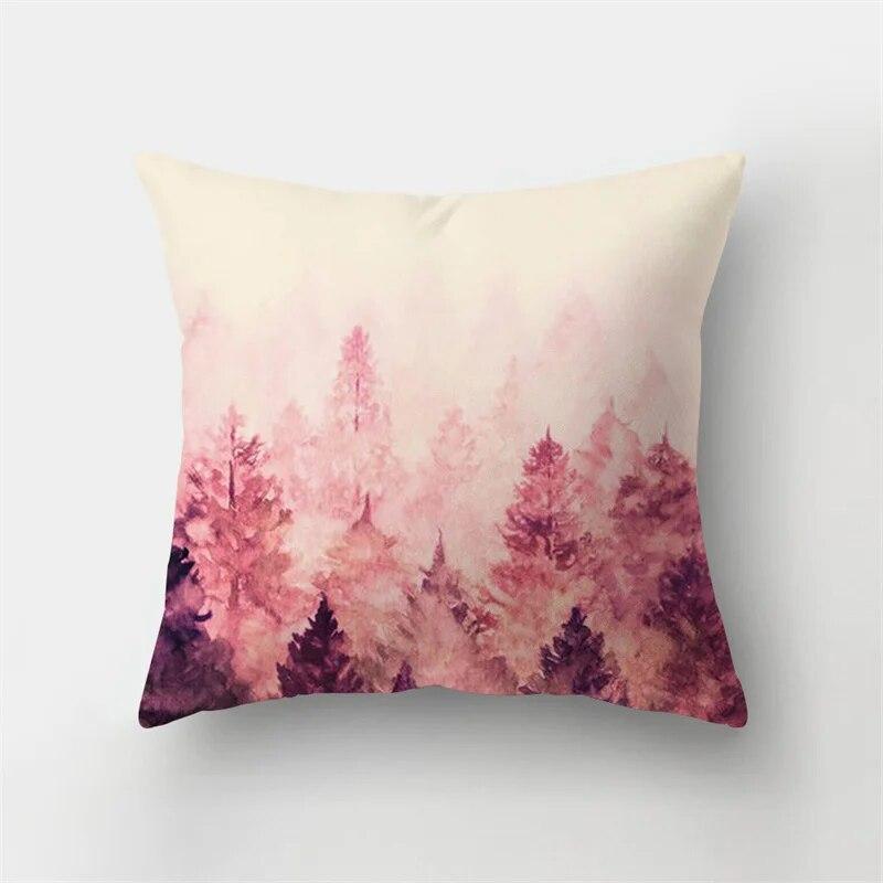 Спальня Диван Чехлы Гостиная Домашний Декор Наволочка Розовое небо Облако Пейзаж