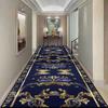 European Style Hallway Carpet Antislip Senior Hall Aisle Long Rug Soft Stairway Passageway Decoration Mat Luxury Easy Cleaning