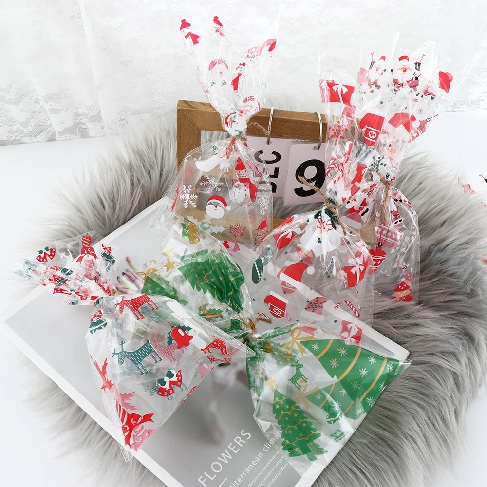 Supplies Cookie Biscuit Baking Biscuit Bags Candy Pouches Christmas Decoration Christmas Candy Bags