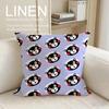 Cute Kumamon Cushion Cover Linen Decorative Pillowcase Set Pcs x x x Breathable Washable Sofa Cushion Cover