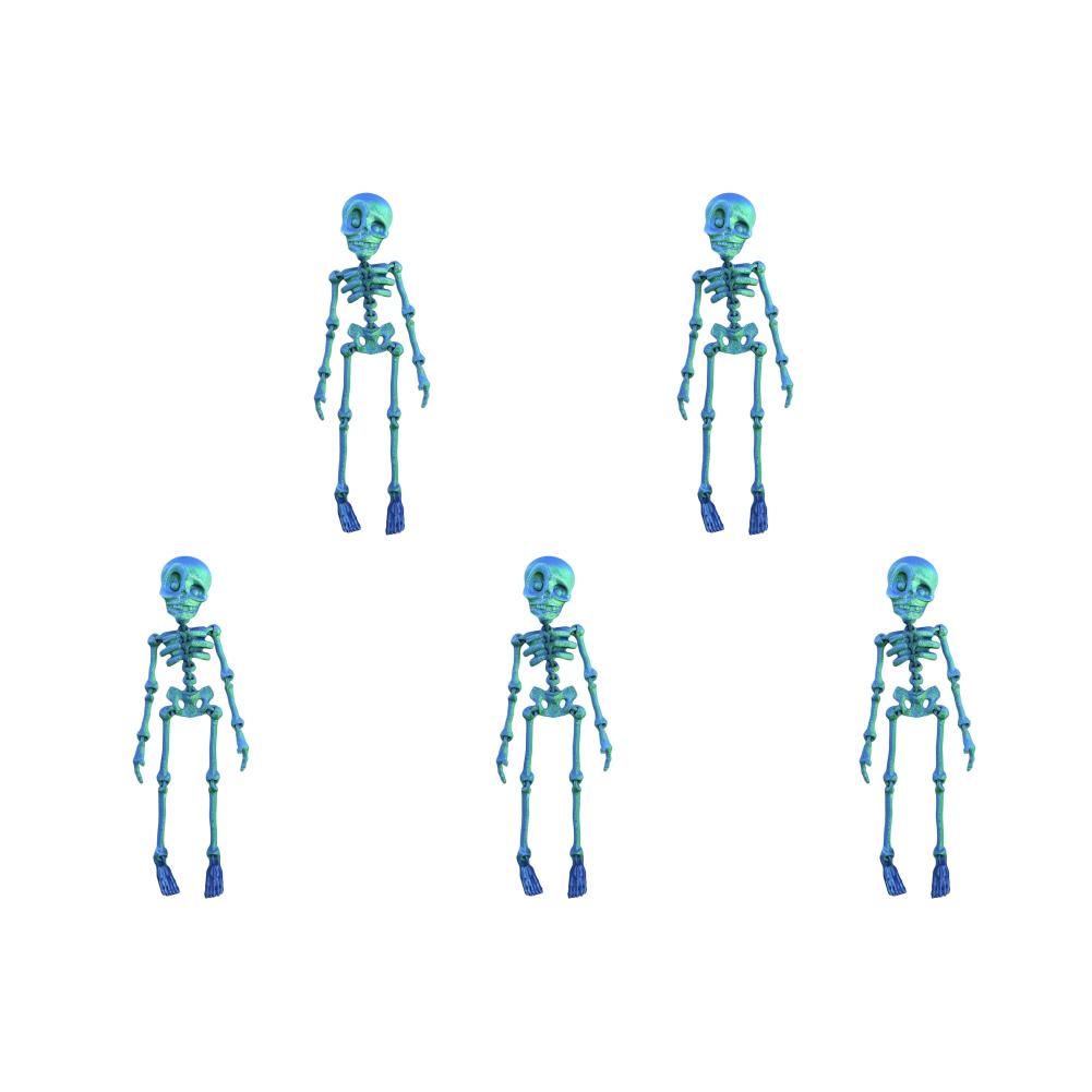 5/10PCS Mini Magnetic Skeleton Fridge Magnets with Movable Joints Skull Fridge Magnets for Refrigerator Locker Whiteboard Office