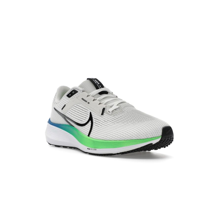 Nike Air Zoom Pegasus 40 Platinum Tint Green Strike Мужские кроссовки Белый Черный DV3853-006