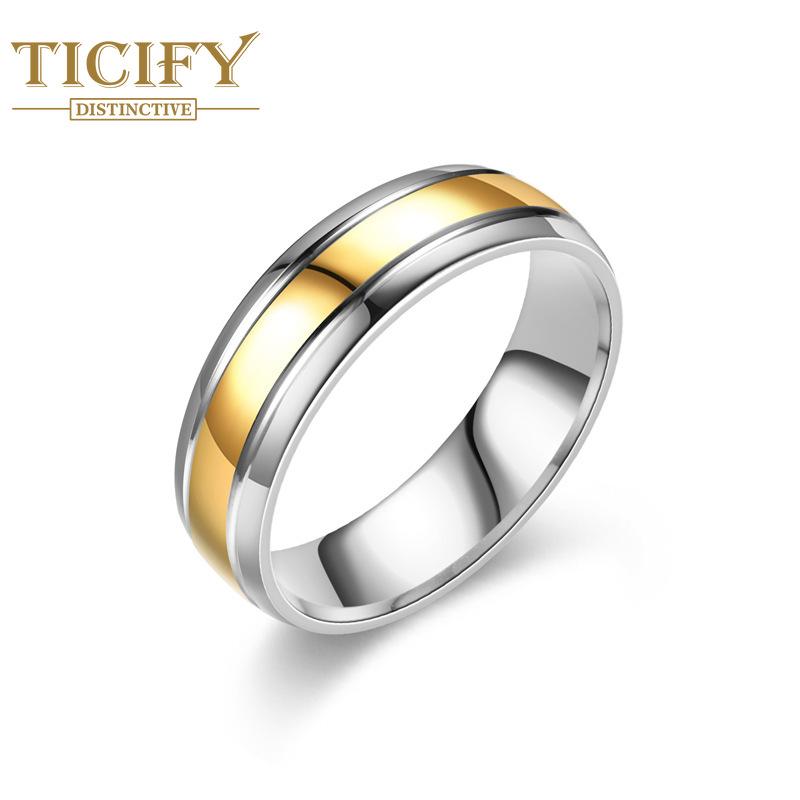 Темпераментное универсальное кольцо из титановой стали, женские европейские и американские нишевые парные кольца