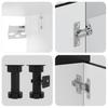 11 Piece Kitchen Cabinet Set Kalmar Black Wood Based Material