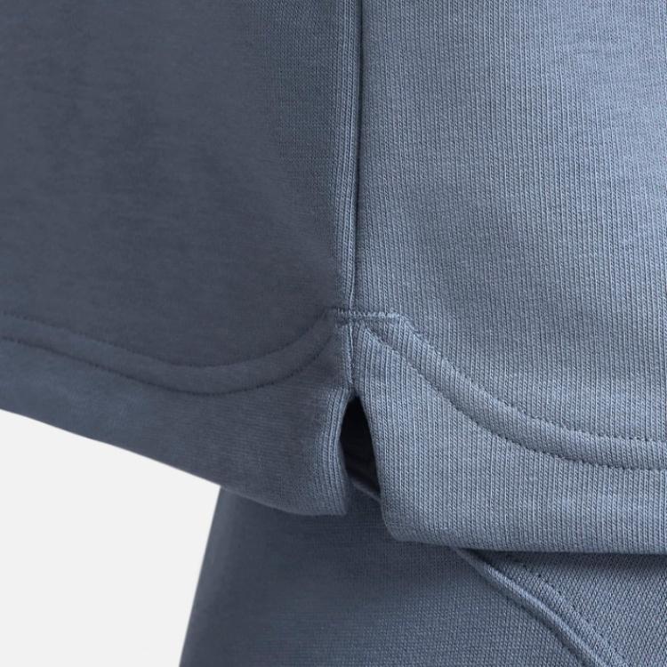 Nike Sweatshirts Women's Blue Stand Collar Moderate Straight Fit FB4152-491
