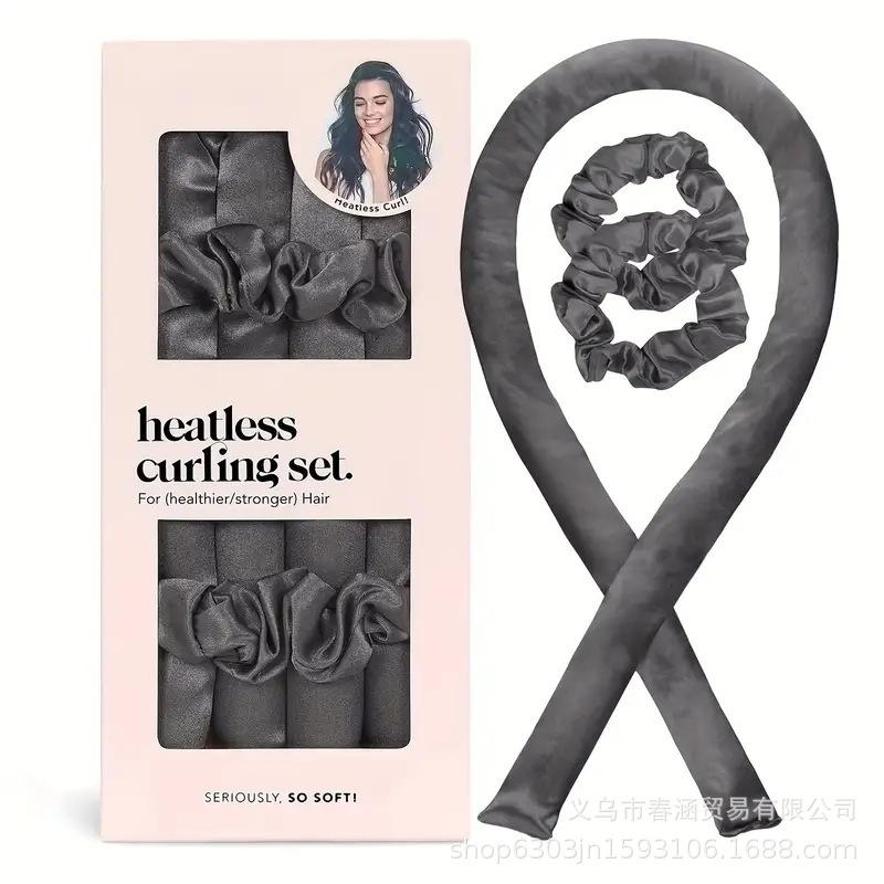 Бигуди для волос, без нагрева, повязка на голову, щипцы для завивки, пенопластовые щипцы для завивки, шелковая лента для завивки волос, кольцо для волос, инструменты для укладки волос своими руками, кудри для волос