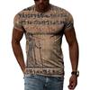 Ancient Egyptian Civilization 3D Printing Summer Hot Sale Retro Literature And Art Men’s-Women Short-Sleeved Round Neck T-shirt
