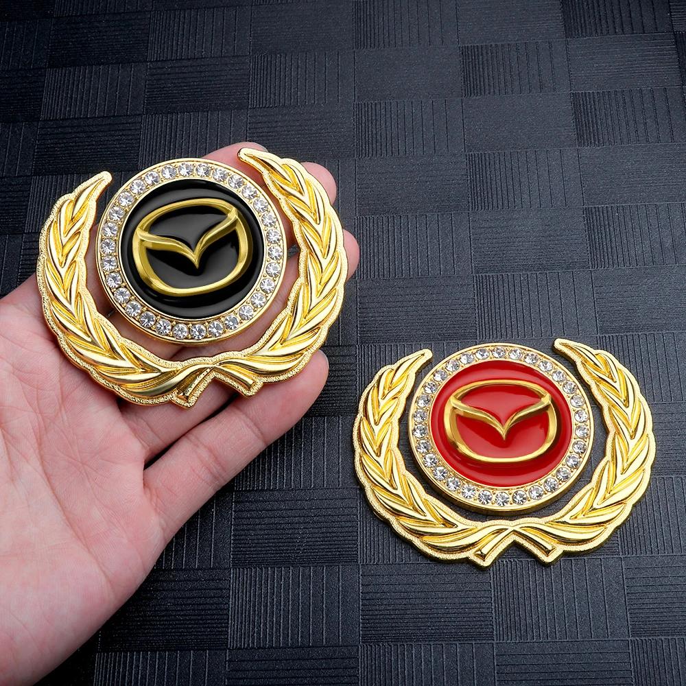 2025 Горячая 1 шт. 3D Металлическая форма автомобиля Боковой габаритный огонь Окно Кузов Декоративная наклейка Декаль для Mazda 3 CX3 CX4 CX5 CX7 CX8 CX9 RX7 Atenza