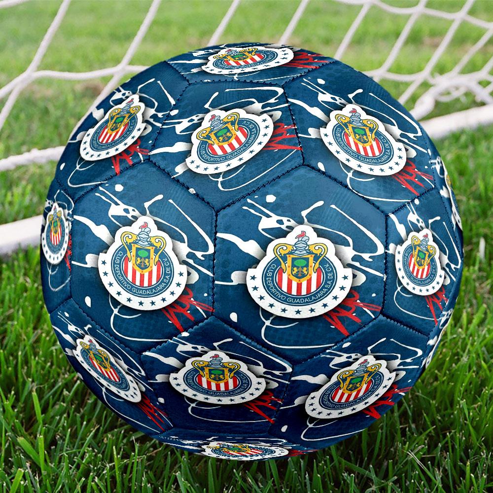 Футбольный мяч Club Deportivo Guadalajara, размер 5, стандартный для матчей и тренировок, идеальный подарок для футбольных фанатов