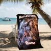 Customizable personalized beach towels Michael Myers themed designs.Suitable for the beach, yoga, sports;ideal as beach accessories