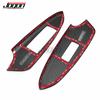 LHD 2pcs Carbon Fiber Car Interior Door Window Lift Switch Button Panel Cover Trim For Lexus RC F RC300 RC350 F Sport 2014-2024