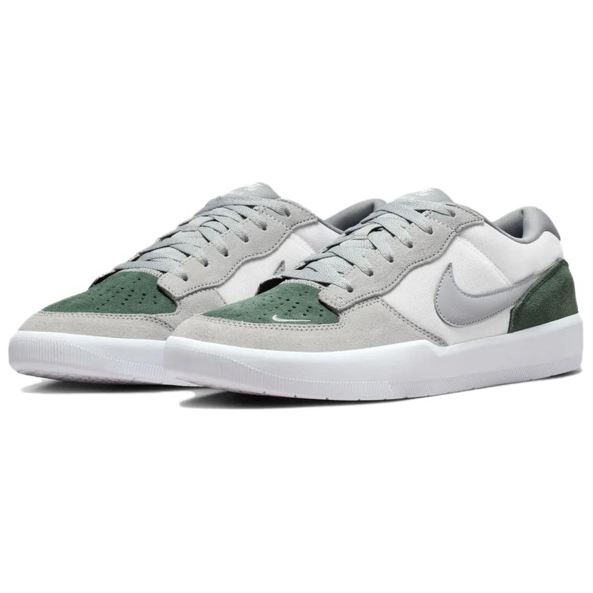 Nike SB Force 58 Текстиль, Кожаное Покрытие Дышащие Скейтборд-Кроссовки Мужские Серый Зеленый DV5477-105