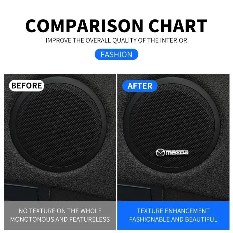 4 шт. 3D Значок-эмблема-наклейка Harman/Kardon Hi-fi Стереодинамик из алюминия для Mazda CX-5 CX5 Atenza CX-7 CX-9 MX5 CX30