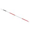 Folding Blind Cane Anti Slip Handle Red White Aluminium Light Weight Folding Walking Stick for